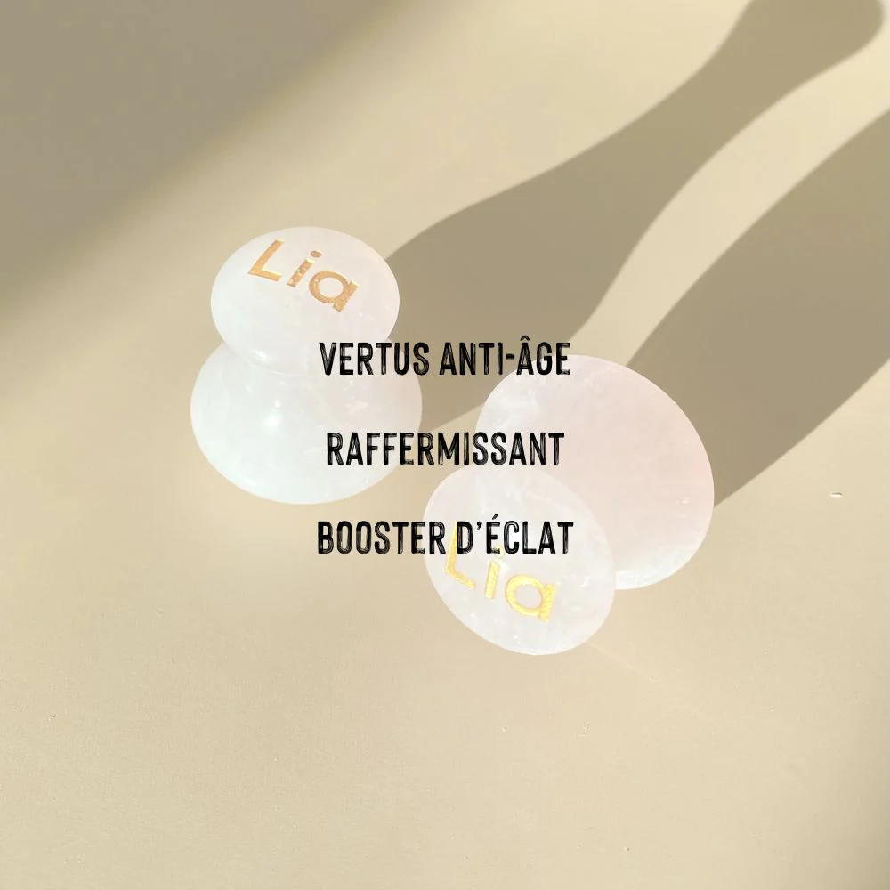 Duo de Mushrooms Quartz Rose - Image 3